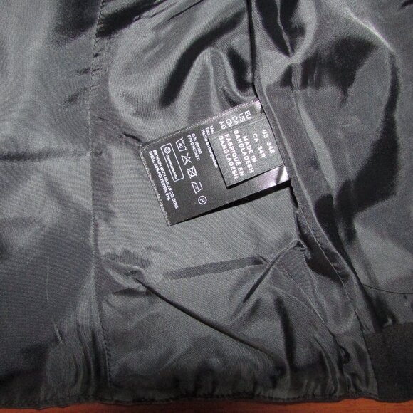 H&M Black Lined Suit Vest - 34R - NEW - Picture 3 of 6
